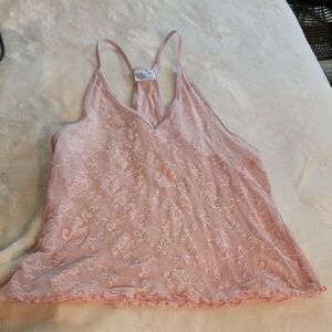 Elegant Ralph Lauren Pink Lace Camisole Size S